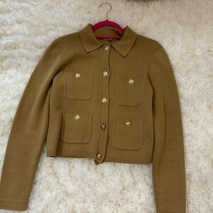 J. Crew Tan Blazer with Gold Buttons